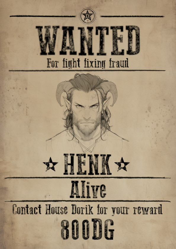 Henk's wanted poster